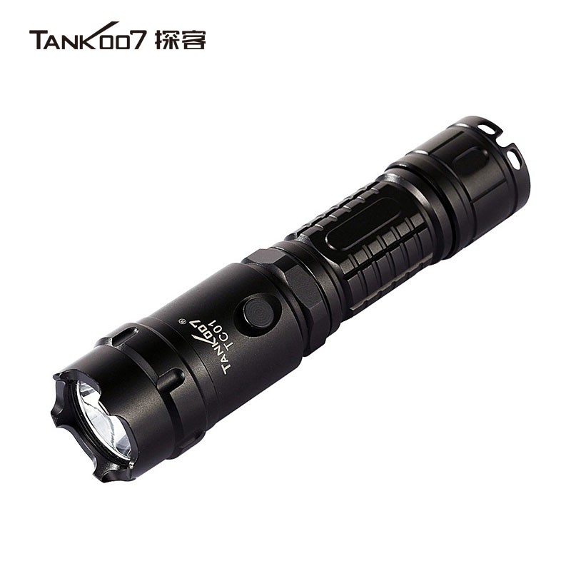 TANK007探客超亮手電筒正品超亮LED遠射直充自駕游執勤..